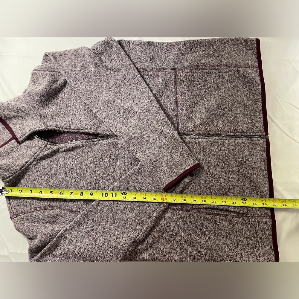 Jason Maxwell Full Zip Fleece Jacket with Pockets Purple Size 1X - Picture 11 of 16